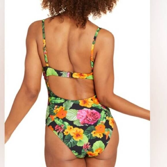 Andie Swim The Bermuda One Piece Swimsuit in Tropical Floral Size XXXL NWT - Picture 2 of 10